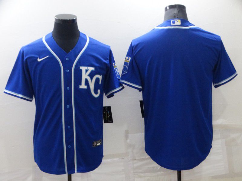 Men Kansas City Royals Blank Blue Game City Edition 2022 Nike MLB Jerseys